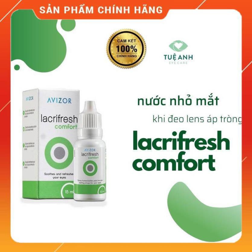 Nước mắt nhân tạo cho Kính áp tròng ban đêm Avizor Lacrifresh Comfort và Lacrifresh Cleaning loại chai 15ml