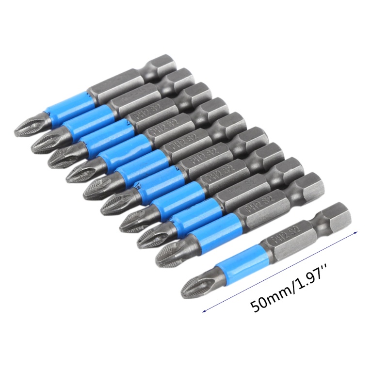 Set 10 Mũi Khoan PH2 Phillips Cao Cấp Chuyên Dụng Bits