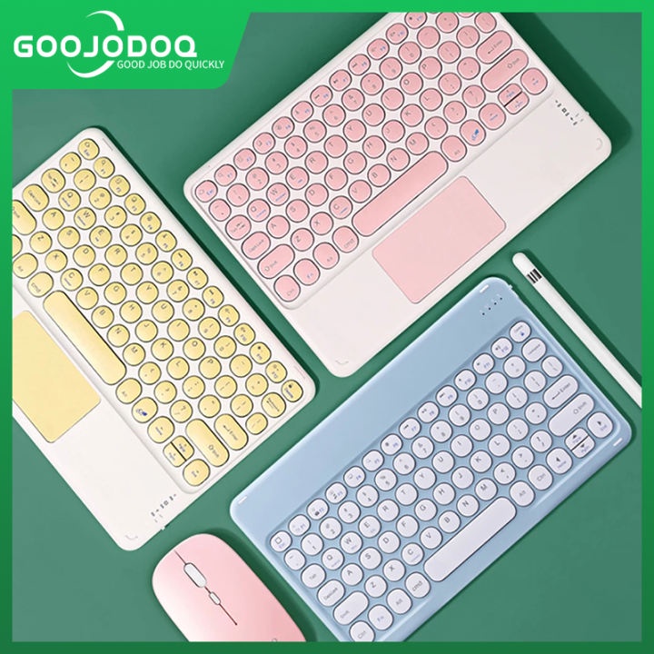 GOOJODOQ Bàn Phím Bluetooth Không Dây Với Touchpad Cho iPad Bàn Phím Phổ Quát Cho Android IOS PC-198-123BOXVN