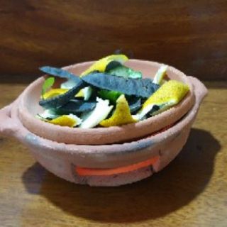 Bếp đốt bồ kết sả vỏ bưởi mẫu ngẫu nhiên tùy đợt