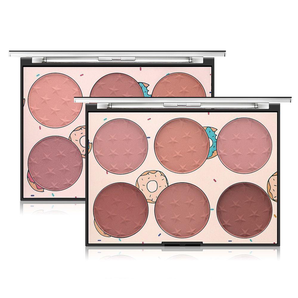 Bảng Phấn Má Hồng 6 Màu Lung Linh Trang Điểm Tạo Khối Cho Nữ