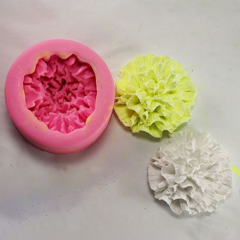 Khuôn silicon 4D Hoa phăng trang trí bánh thạch