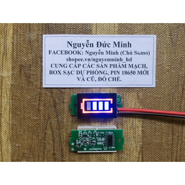 mạch báo pin 1s, 3s, 4s