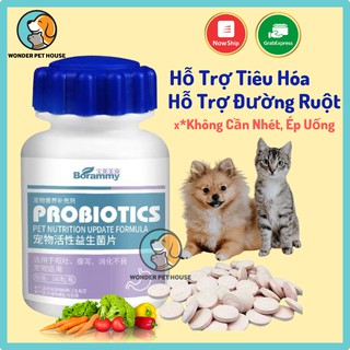 HŨ NGUYÊN Viên Men Tiêu Hóa PROBIOTICS Boramy Lợi Khuẩn - Hỗ trợ Biếng Ăn Cho Chó Mèo Hấp Thụ Dinh Dưỡng 180v