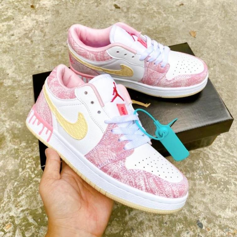 Giầy jordan 1 hồng kem fullbox chất đẹp | BigBuy360 - bigbuy360.vn