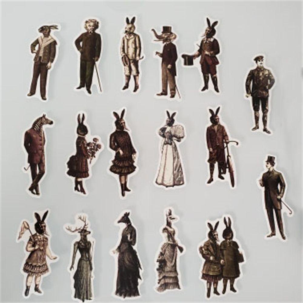 Sticker Dán Trang Trí Sổ Tay Phong Cách Châu Âu Cổ Điển