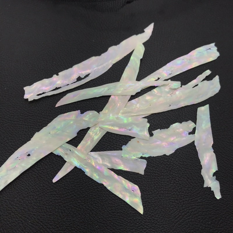 Xà cừ trắng nail trang trí ẩn móng