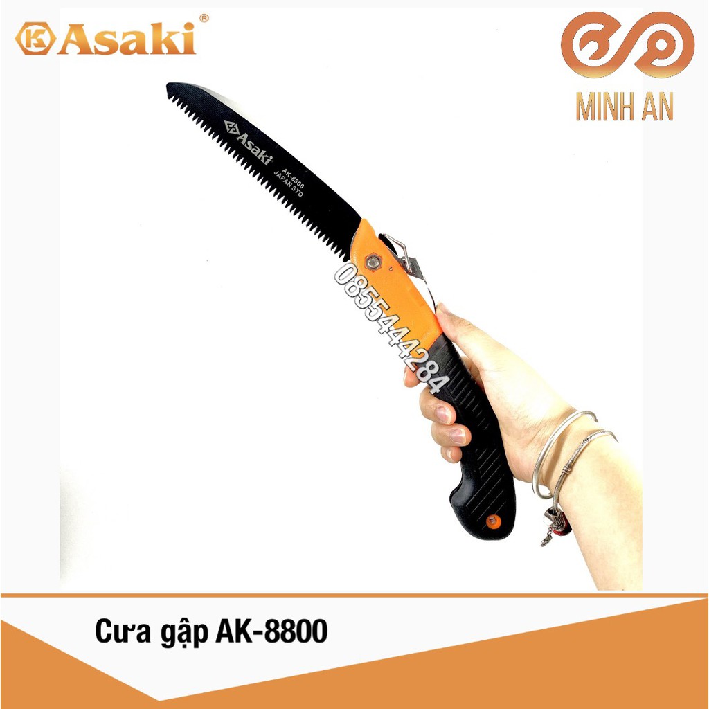 Cưa cắt cành cầm tay gấp gọn cao cấp [HÀNG CHÍNH HÃNG] 7&quot; Asaki AK-8800