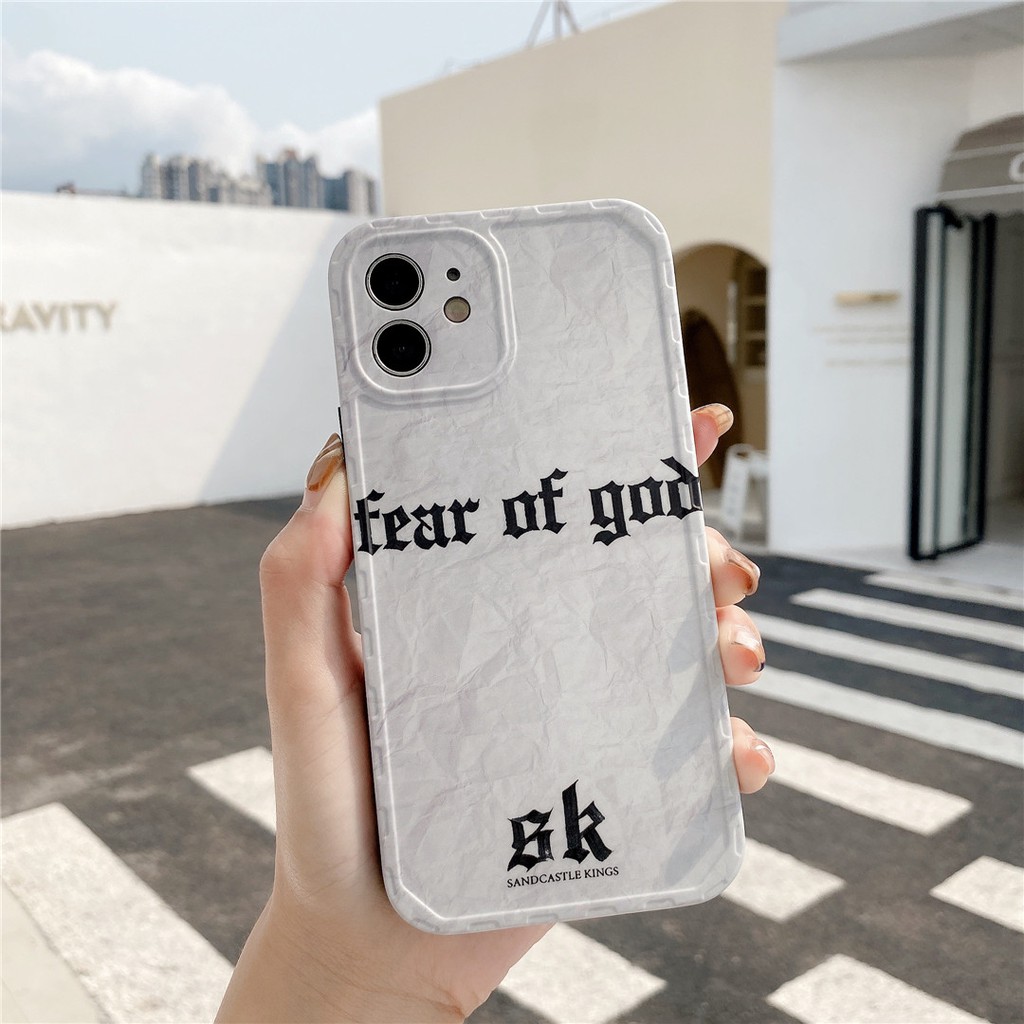 Soft Plastic Phone Case Fashion Fear of god suitable for iPhone12 mini 11 PRO MAX 6/6s 7/8plus SE2 X/XS XR XSMAX #HG3931