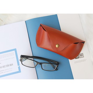 Bao Da Đựng Mắt Kính Da Bò Handmade Hàng Hiệu Cao Cấp SBK