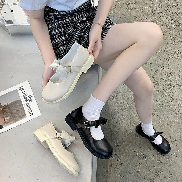 Lolita nhỏ giày nữ Nhật Bản mềm mại chị em jk mùa hè mới dày đáy nơ retrory Jane của Anh
