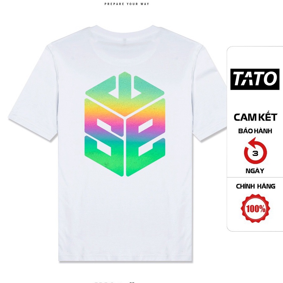 Áo thun unisex SWE BIG LOGO phản quang 7 màu cotton form rộng tay lỡ mềm mịn thoáng mát TATO_OFFICIAL