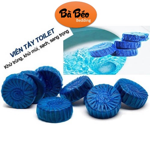 Combo 10 Viên thả bồn cầu màu xanh, tẩy sạch vết bẩn, diệt vi khuẩn, khử trùng, khử mùi nhà vệ sinh, sử dụng an toàn và