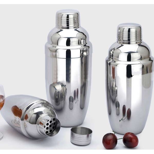 Bình lắc Shaker bằng inox pha chế Bartender, dung tích 350ml tiện dụng