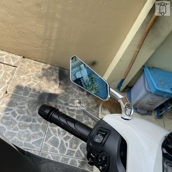 Gương H2C 741 Hàng CNC Cao Cấp Gắn Honda Vespa Yamaha