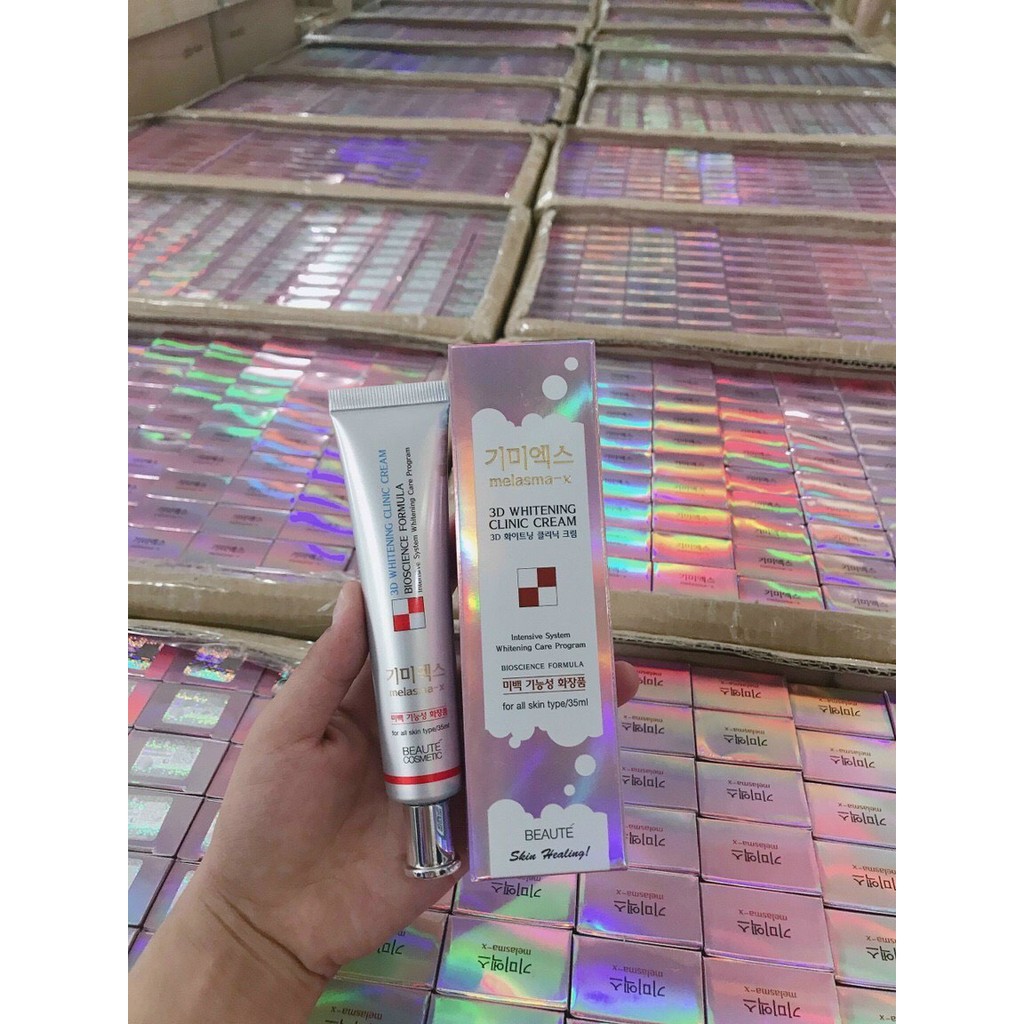 Kem Trắng Da  Mờ Thâm Nám Tàn Nhang MELASMA-X 3D WHITENING CLINIC Hàn QUốc 35ml