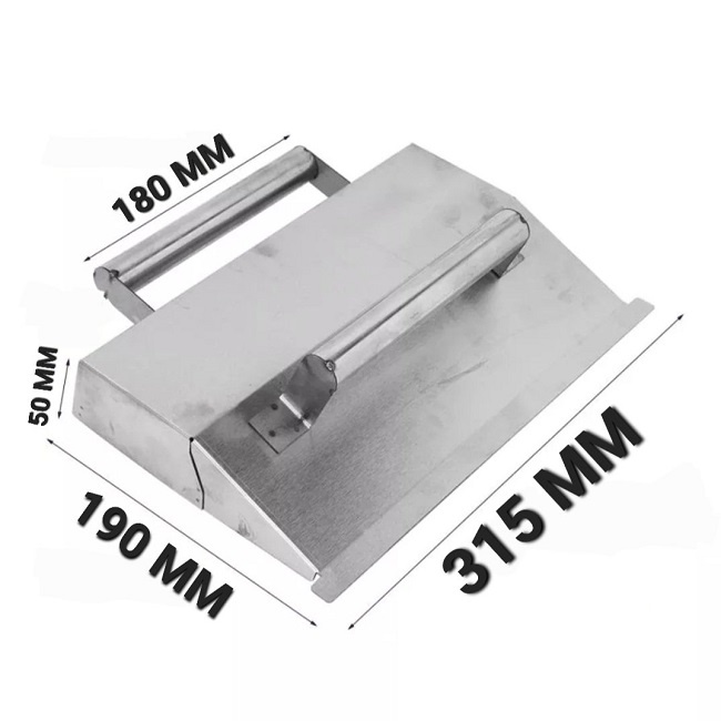 Máng Trát Hồ Xây Tô 2 Tay Cầm Chất Liệu Inox Kích Thước 32x26x12cm Chuyên Nghiệp Tiện Lợi Cho Xây Dựng