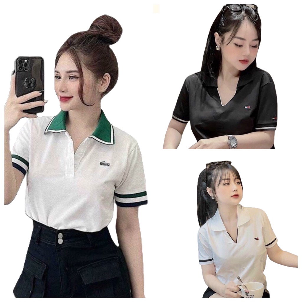 Áo Polo Nữ HD79 Áo Thun Polo Nữ Tay Ngắn Cổ Bẻ Đồng Phục Văn Phòng Chất Vải Cotton Poly Cá Sấu Co Giãn Thoáng Mát