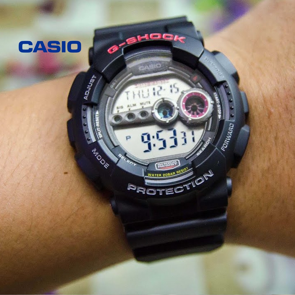 Đồng hồ nam CASIO G-Shock GD-100-1ADR chính hãng - Bảo hành 5 năm, Thay pin miễn phí