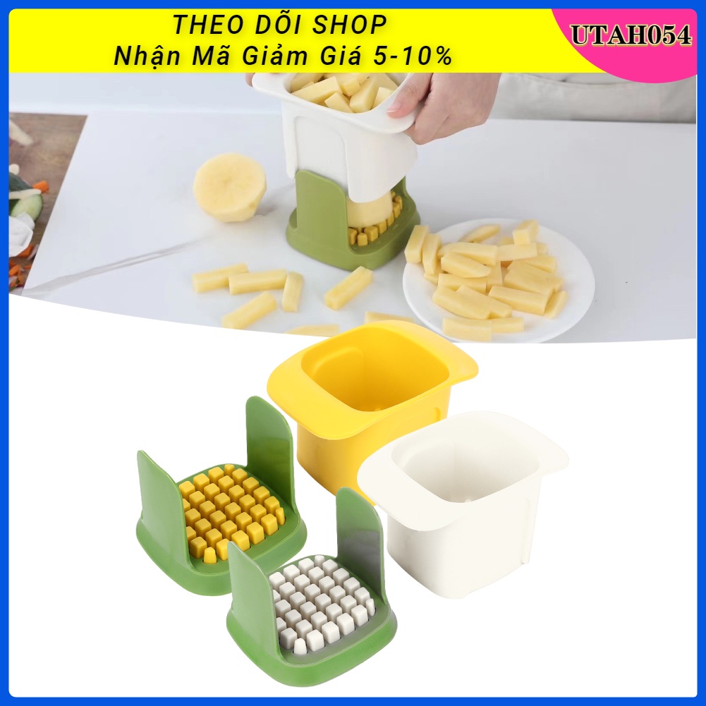 Hàng Sẵn Máy cắt rau củ áp lực tay đa chức năng Bền bỉ để làm sạch cho khoai tây cà rốt hành【Utah054】