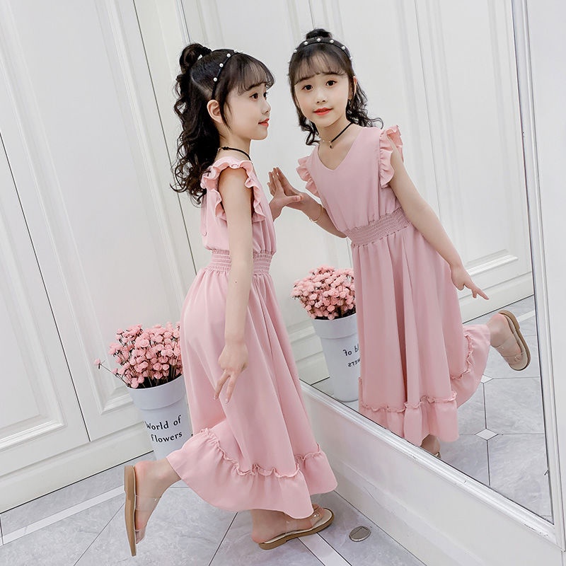 Đầm Công Chúa Màu Hồng Dễ Thương Cho Bé Gái Từ 1 Đến 2 Đến 3-4 Đến 5 Đến 6 Đến 7 Đến 8 Đến 9 Đến 10-11 Đến 12 Tuổi 2022 Mới