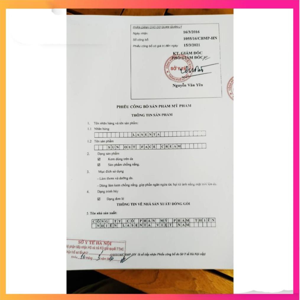 Kem Chống Nắng Vật Lý Bảo Vệ Toàn Diện Lasenta Sun Out Face SPF 50 PA+++ Chống Trôi,Dưỡng Trắng Lên Tone Da | BigBuy360 - bigbuy360.vn