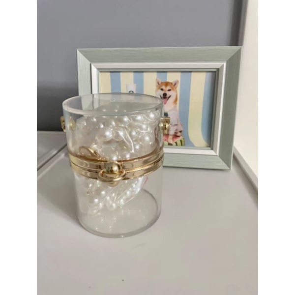 Túi sách hình trụ trong suốt