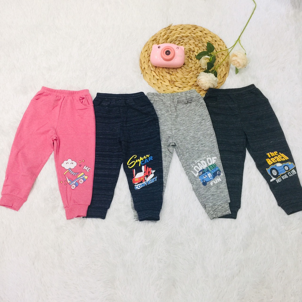 Quần dài cho bé trai bé gái thu đông size 2-6Y Dokma sale DQM360 Lamiha