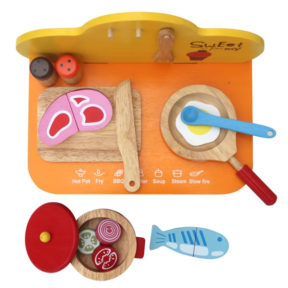 Bếp xinh cho bé - Đồ chơi gỗ thông minh Winwintoys cho bé