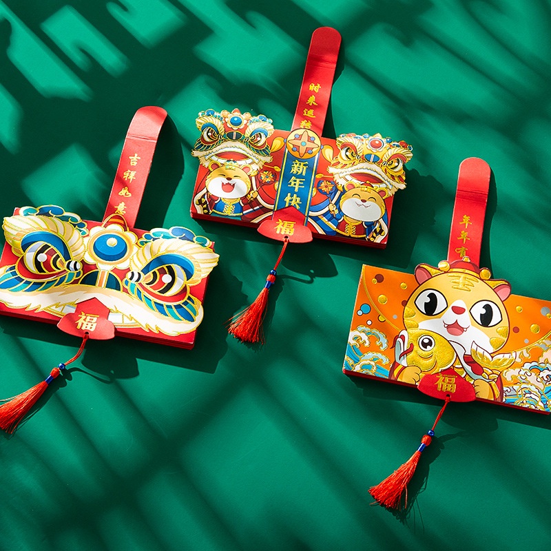 Phong Bao Lì Xì Năm Mới 2023 Angpao CNY angpaw Có Thể Gập Lại Được