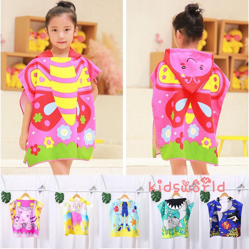 Khăn Choàng Tắm Có Nón Mềm Mại Giữ Ấm Cho Bé
