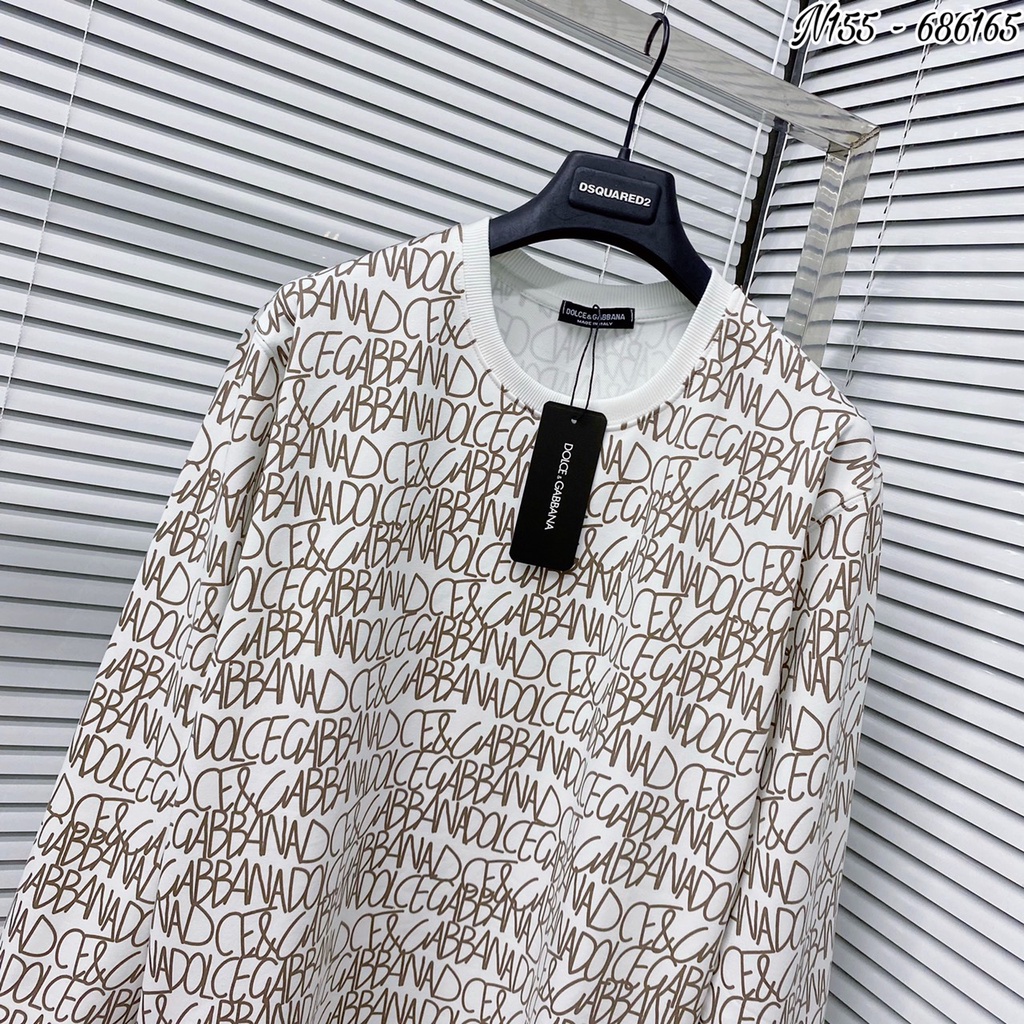 Áo Sweater Nam D&G Họa Tiết Chữ Dập Vân - Áo Nỉ Nam Nữ D&G Chất Nỉ Da Cá Ấm Áp Mềm Mịn DT FASHION MENWEAR