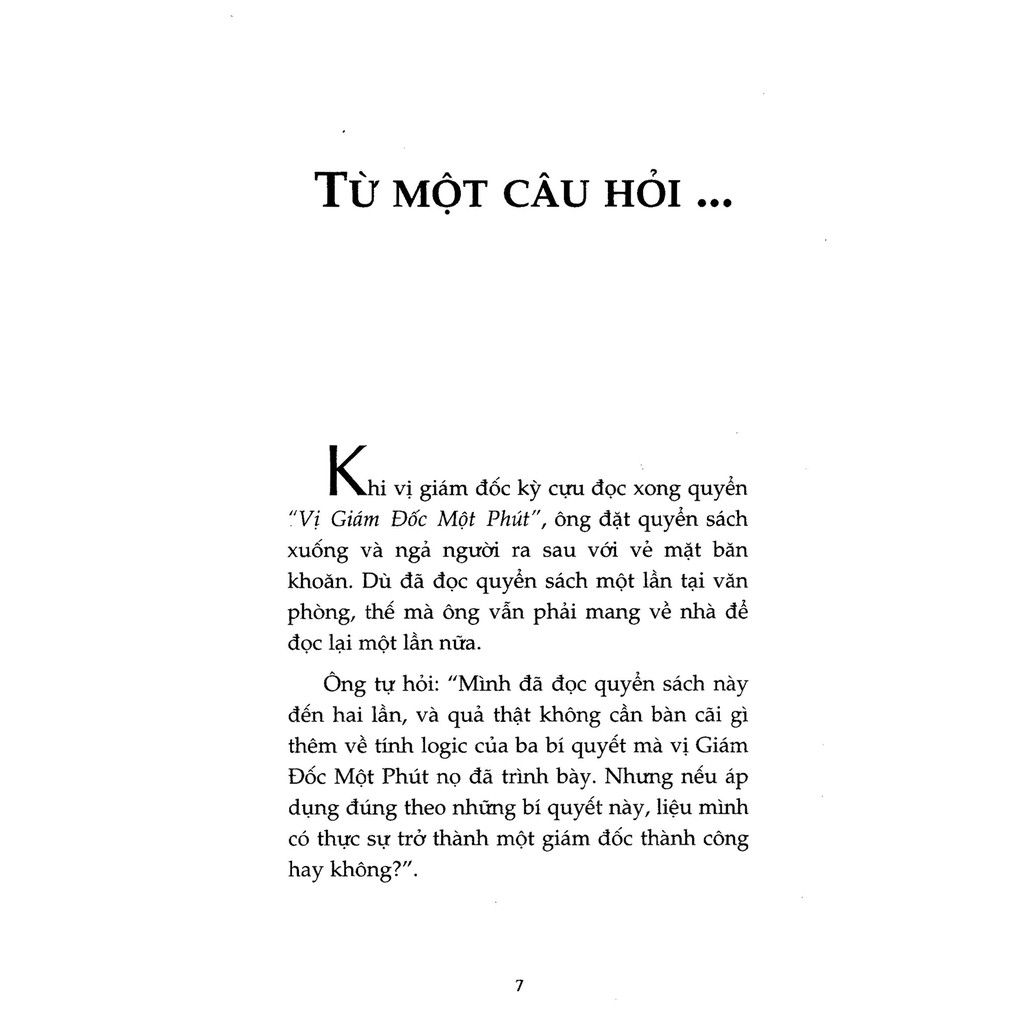 Sách - Vị Giám Đốc Một Phút - Bí Quyết Áp Dụng Để Thành Công