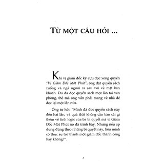 Vị Giám Đốc Một Phút - Bí Quyết Áp Dụng Để Thành Công