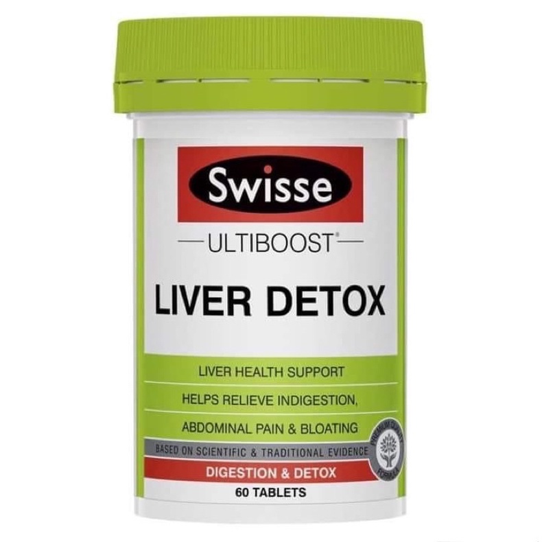 Viên Uống Hỗ Trợ Thải Độc Gan Swisse Liver Detox Healthy Care Extaste 60/120/200 Viên