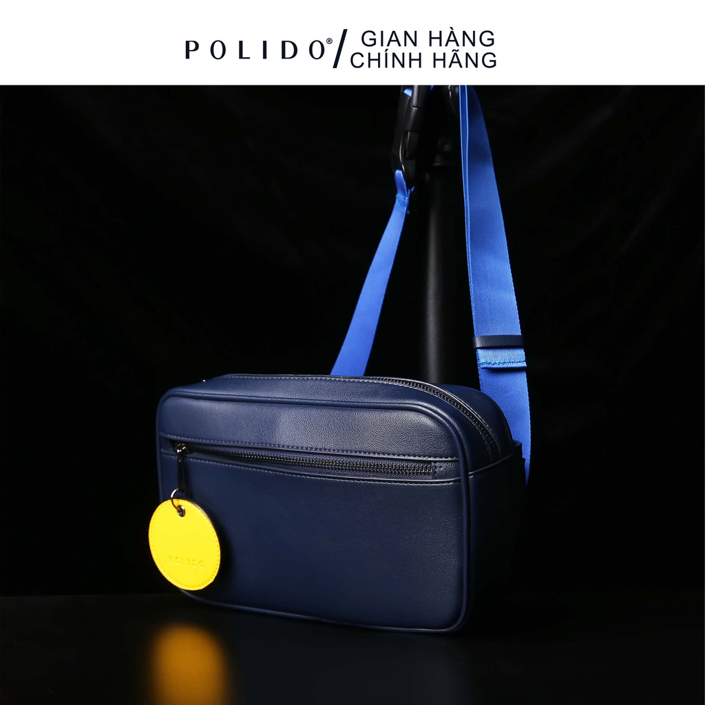 Túi Da Nam POLIDO Mixed Colour Bag Hàng Chuẩn Từng Mảnh Da, Đường May. Phong Cách Trẻ Trung Thời Thượng