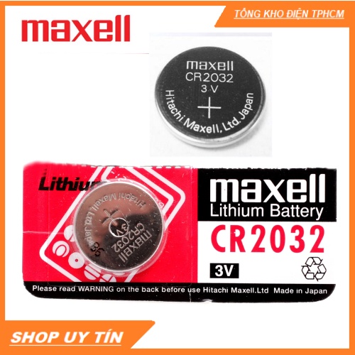 Pin 3V CR2032 Maxell - Pin CR2032 3V Maxell - Pin cúc- Vĩ 1 Viên