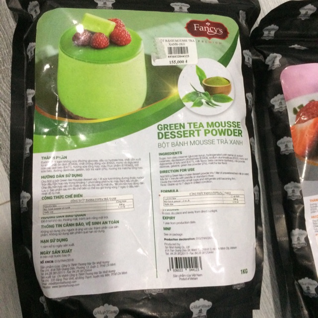 BỘT BÁNH MOUSSE TRÀ XANH 1KG ( hàng Fancy's )