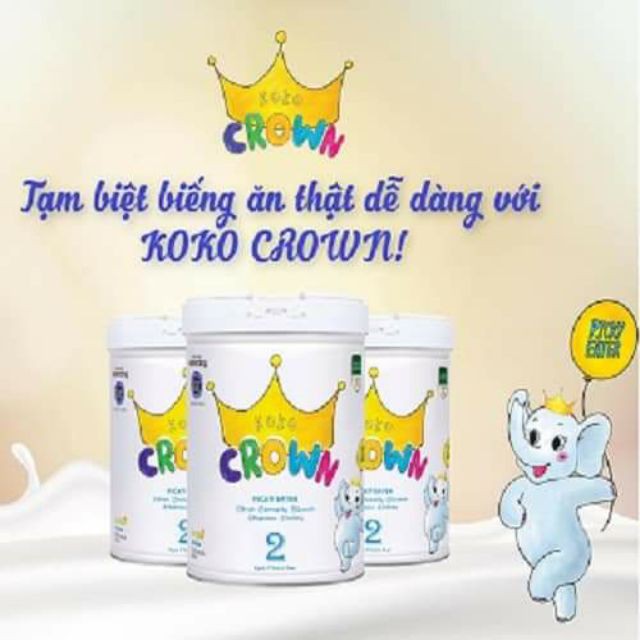 Sữa koko Crown Số 1 800g ( Dành cho trẻ biếng ăn, Nhẹ cân )