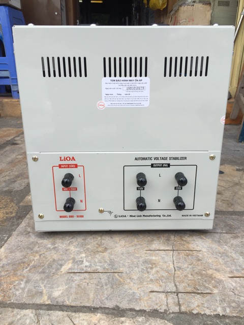 Ổn áp Lioa 10kva dải 50v