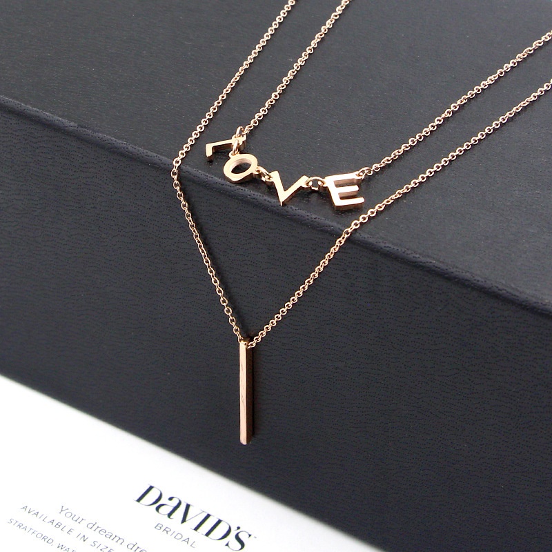 Dây chuyền nữ CDE I LOVE Necklace CDE6018GG