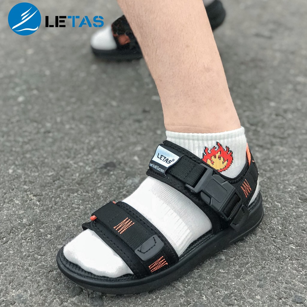 Giày Sandal Letas Nam Nữ - D711G Xám