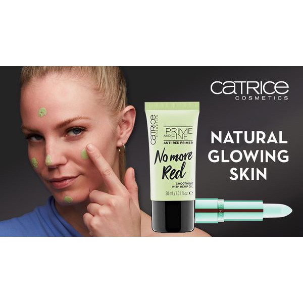 Kem lót Catrice Prime and Fine No More Red 30ml
