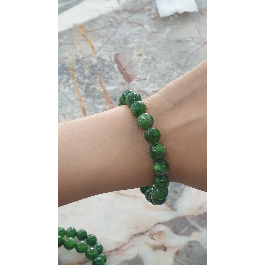 Vòng tay đá Diopside hàng đẹp