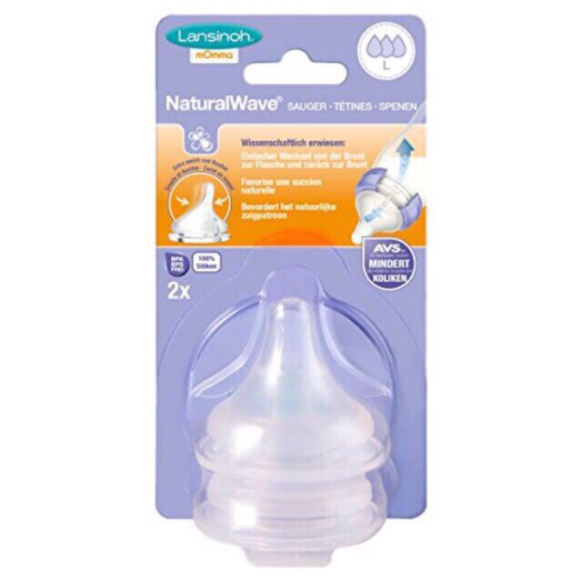 Set 2 Núm ty thay Bình sữa LANSHINOH