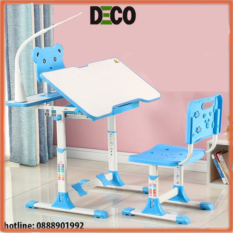 Bộ bàn ghế học sinh thông minh chống gù chống cận cho bé từ 8-13 tuổi kích thước mặt bàn 80cm | BigBuy360 - bigbuy360.vn