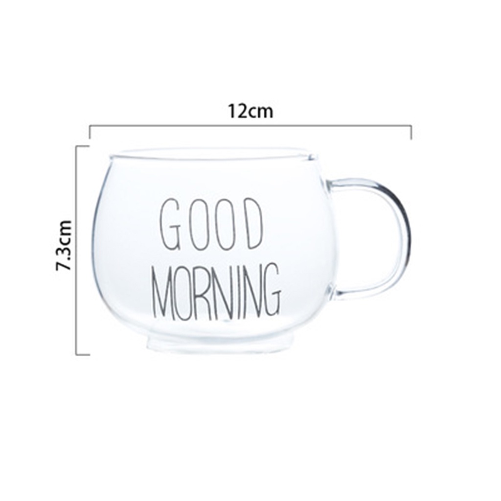 380ml Cốc thủy tinh pha cà phê Latte Cappuccino