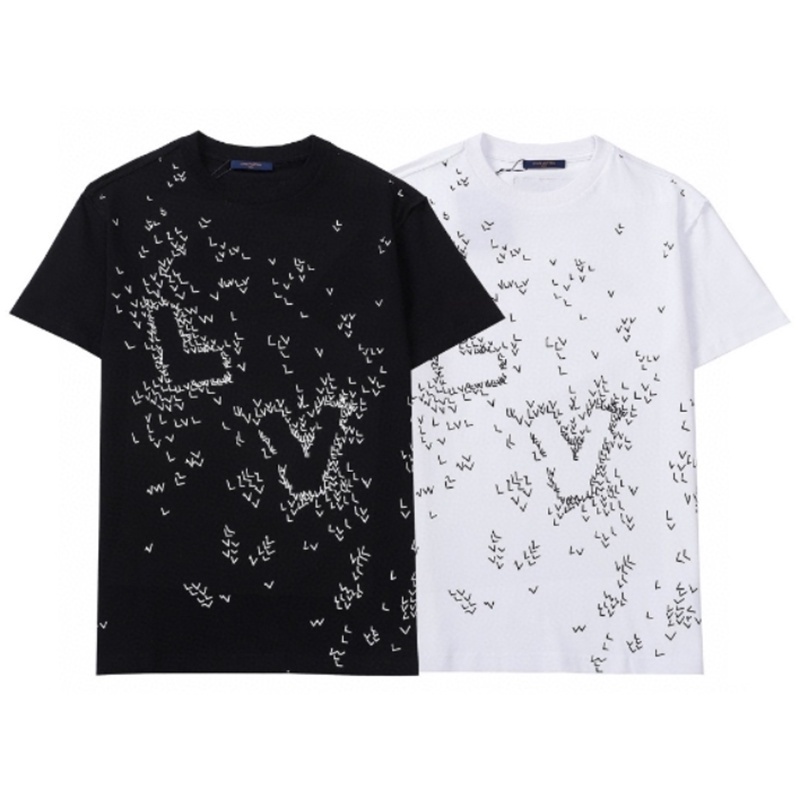 Áo Thun Cotton Tay Ngắn In Chữ Kỹ Thuật Số L Thời Trang Unisex