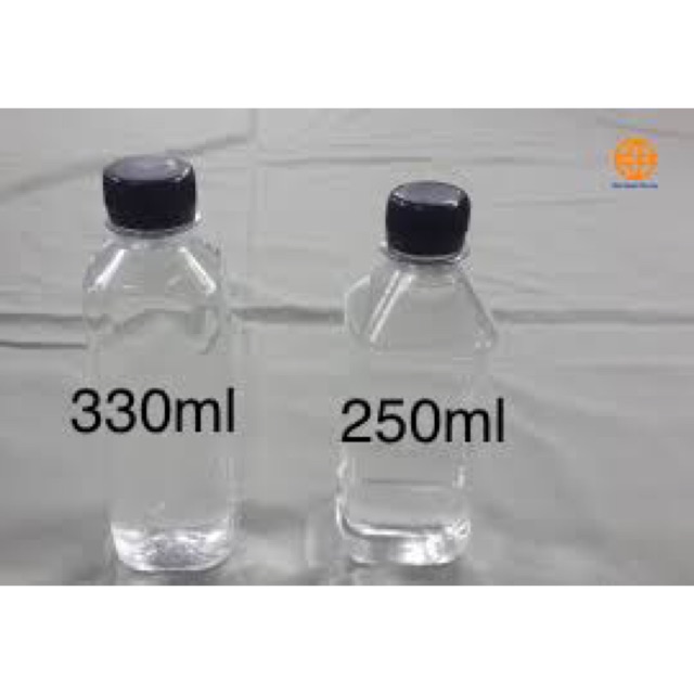 Combo 100 chai vuông loại 330 và 250ml