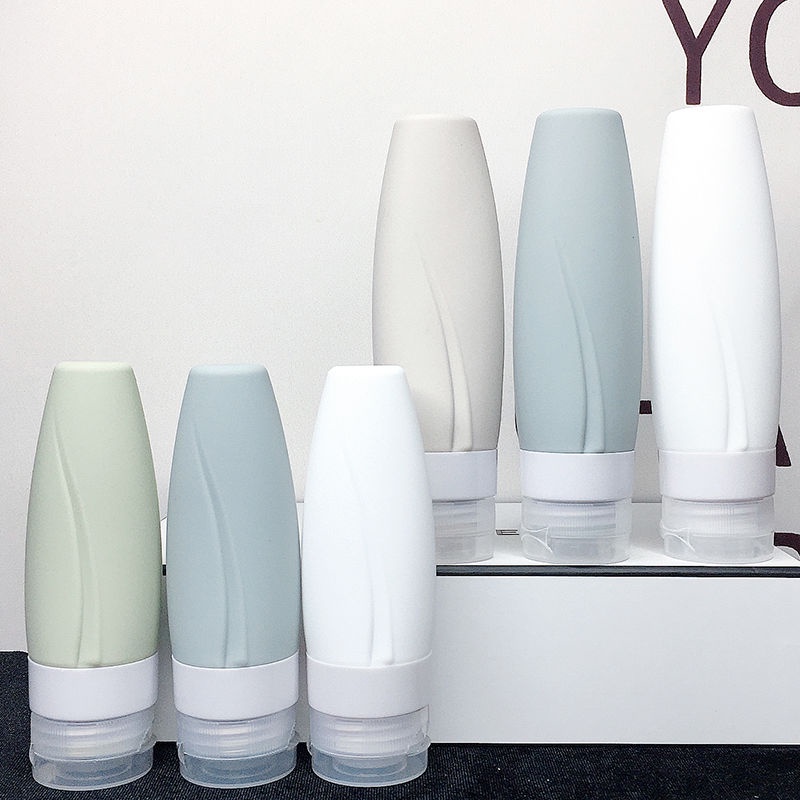 Set 2 / 3 Chai Nhựa Silicone Mềm Có Vòi Bóp Tiện Dụng Mang Theo Du Lịch